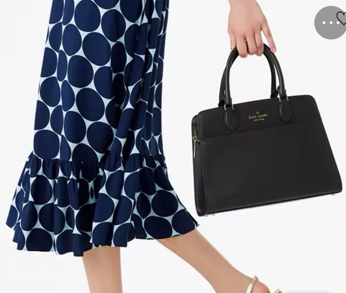 Kate Spade Madison Saffiano Leather KC436 Medium Satchel (Black) – NEW w/Tags