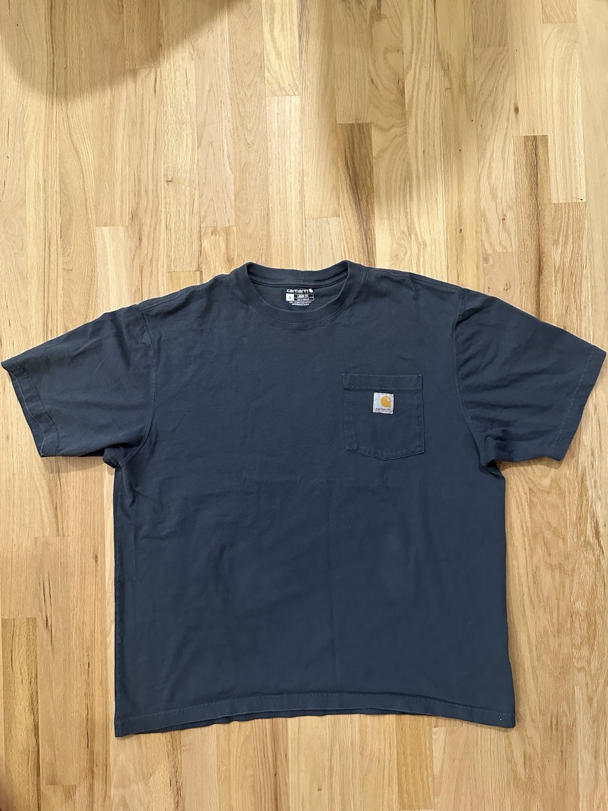 Carhartt Men’S K87-NVY Large Short Sleeve T-Shirt – Navy