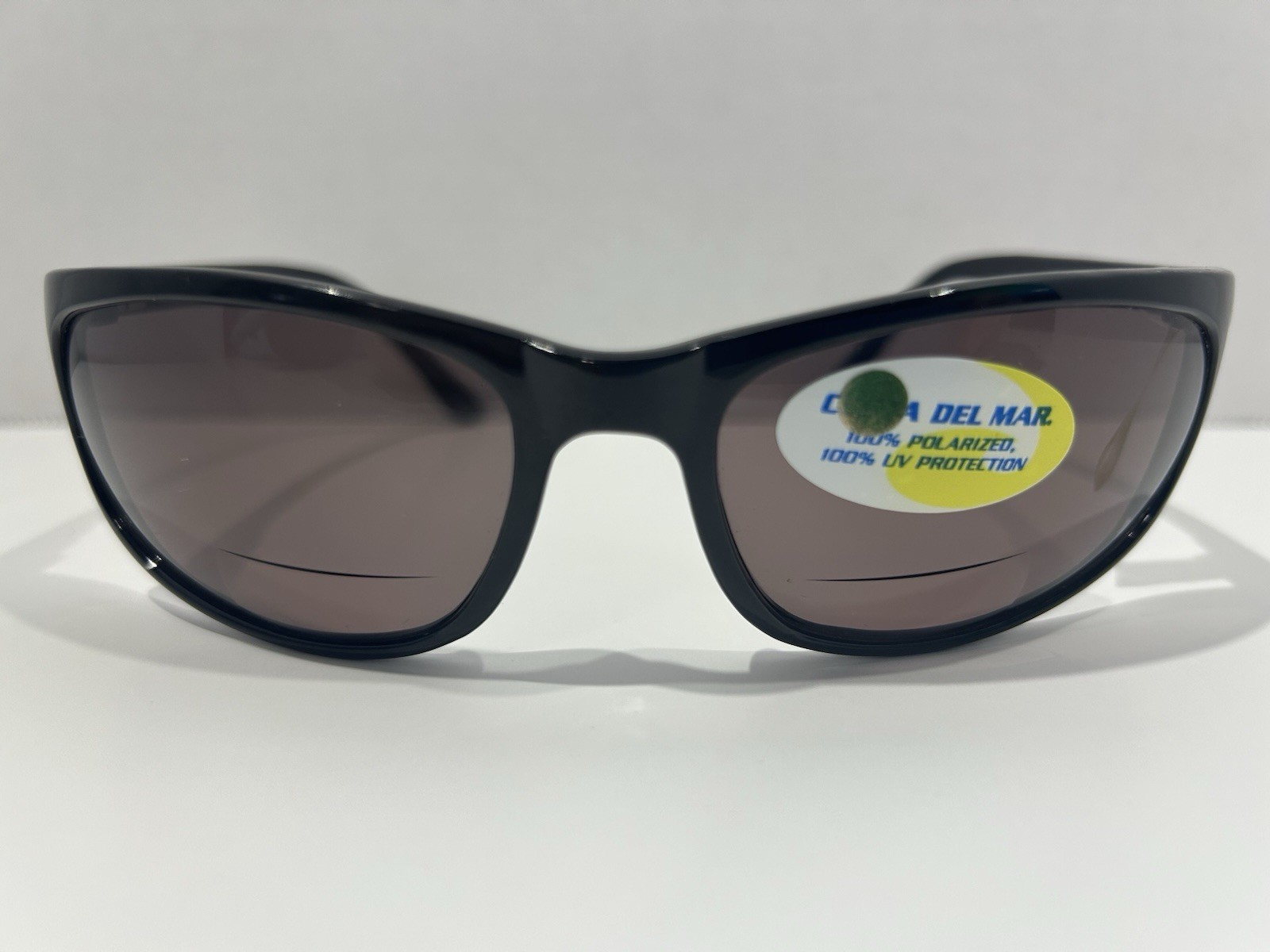 COSTA DEL MAR Deep Blue Lg READERS FOR MEN +1.75 Black Frame Grey Poly Bi-focal