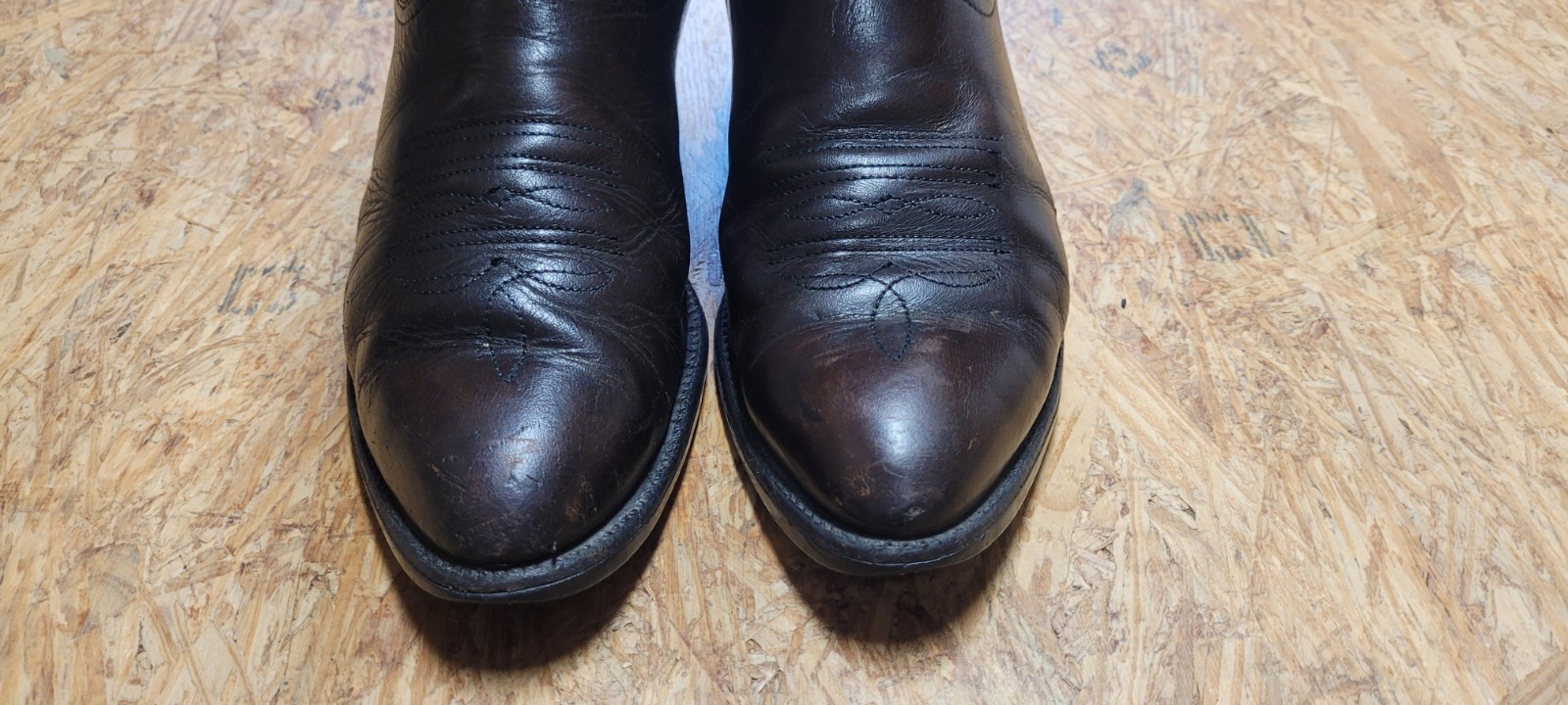 Men’s RED WING PECOS Brown Leather Western Cowboy BOOTS SZ 10-1/2B Narrow 10.5B