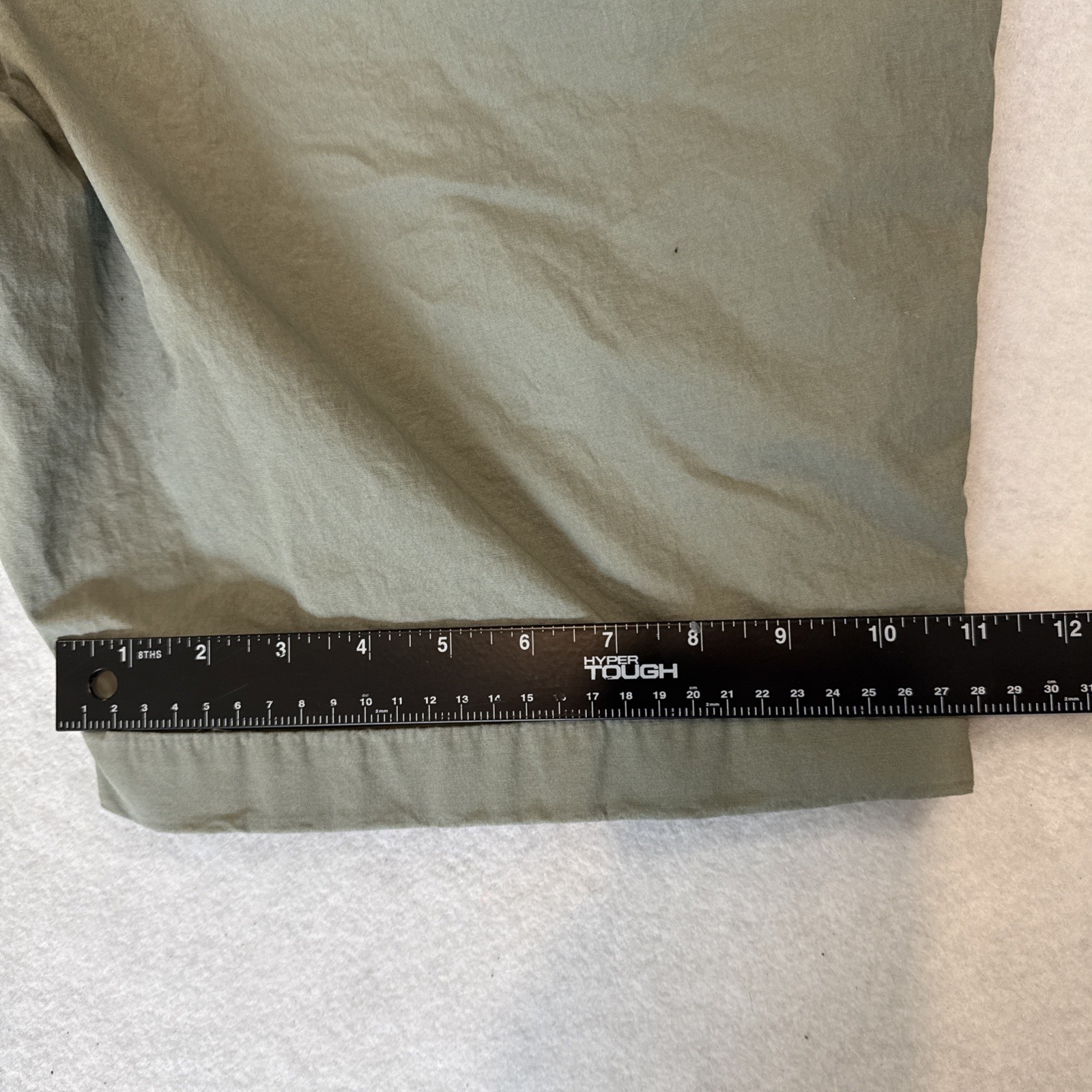 Chicos Womens Shorts 3.5 18 Olive Green Cargo Buttoned Hem Casual Utility
