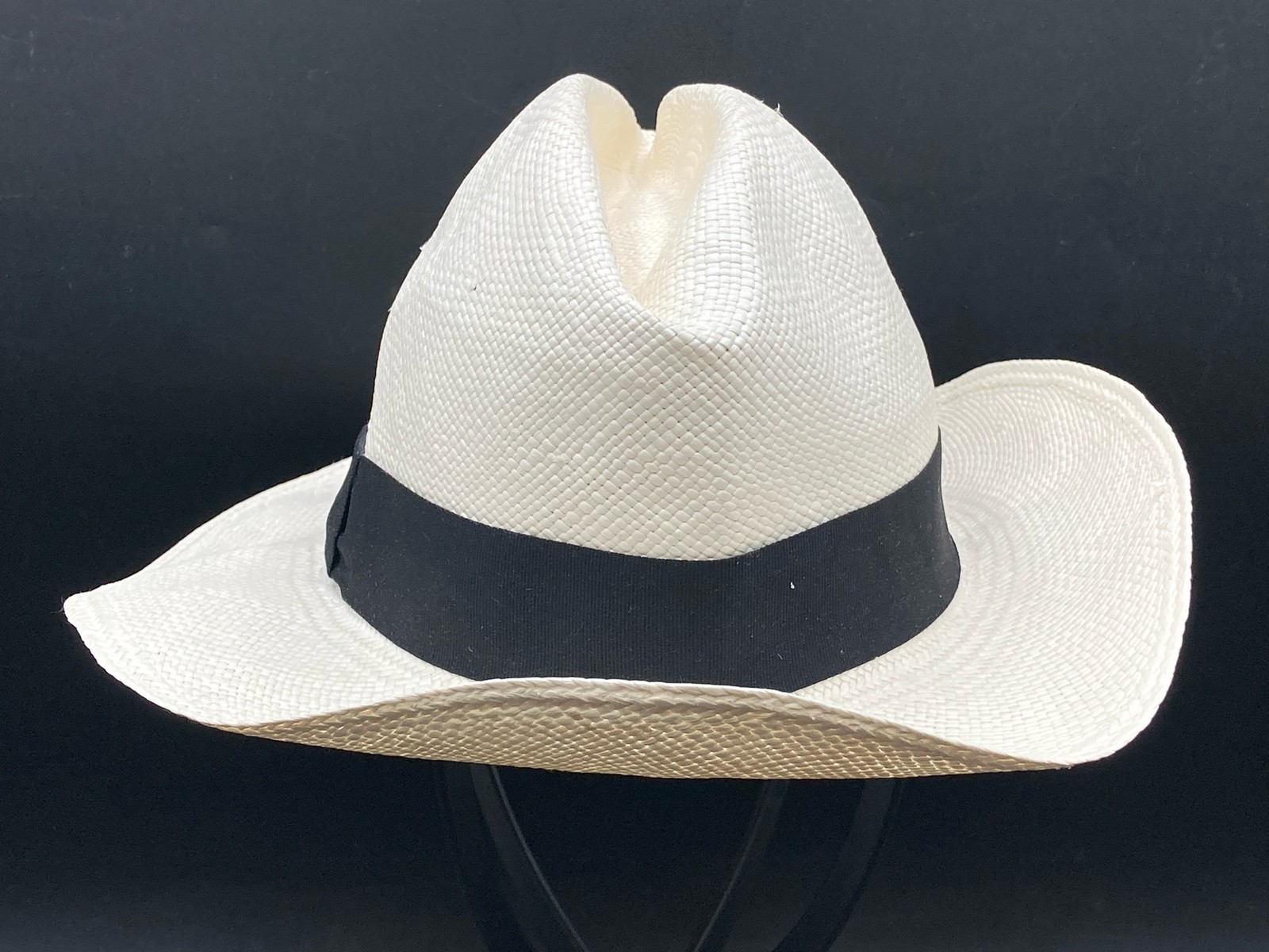 Montecristi Hand Woven Toquilla Straw Genuine Panama Hat Size 59
