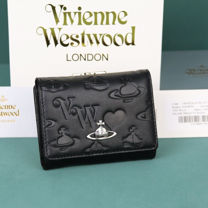 Vivienne Westwood Gamaguchi Trifold Wallet Color Black 11cm × 9cm × 3.5cm　