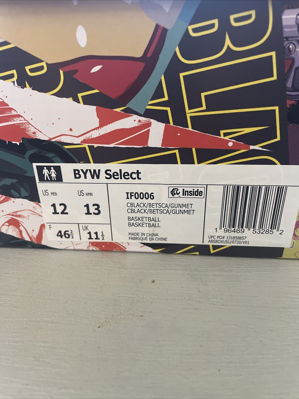 Adidas BYW Select Marvel Core Black Scarlet Iron Metallic Ant Man Size 12