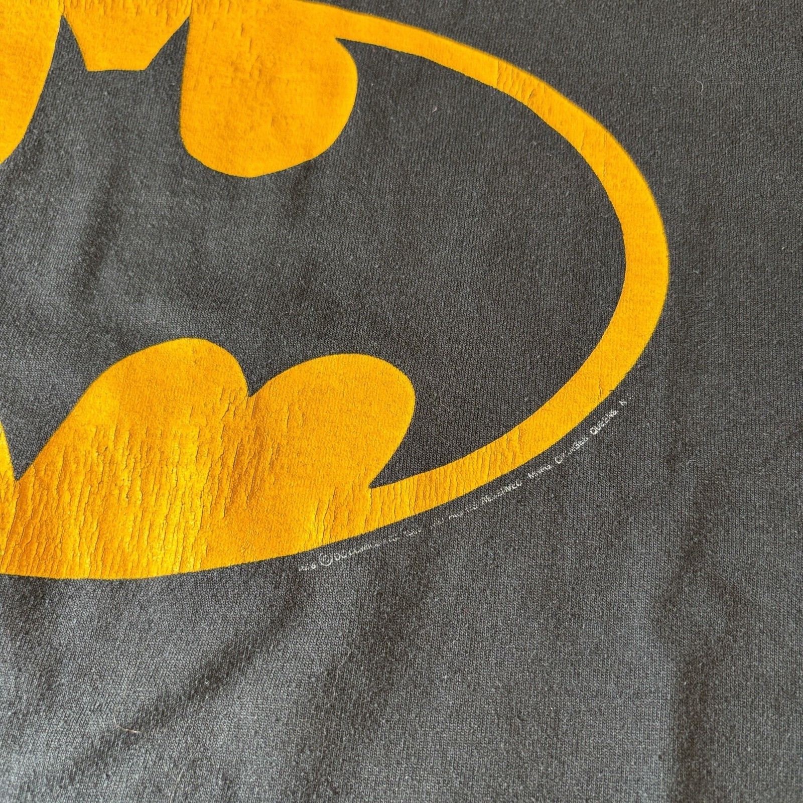 Vintage Batman DC Comics Single Stitch T Shirt Black Made In USA Men Large