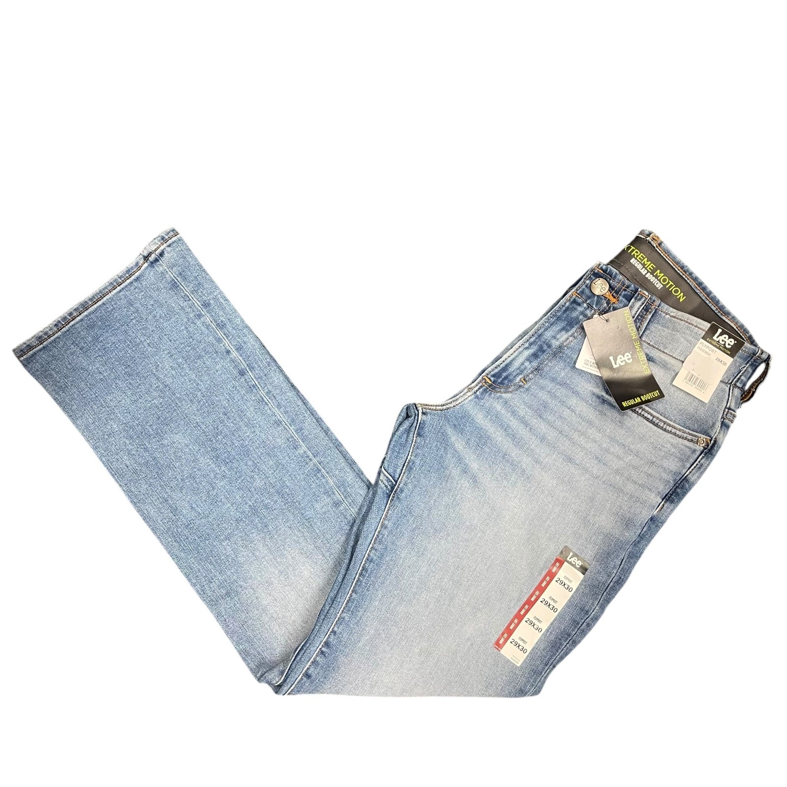 NWT Lee Men’s Extreme Motion Regular Bootcut Jeans Stretch Denim Flex Waistband