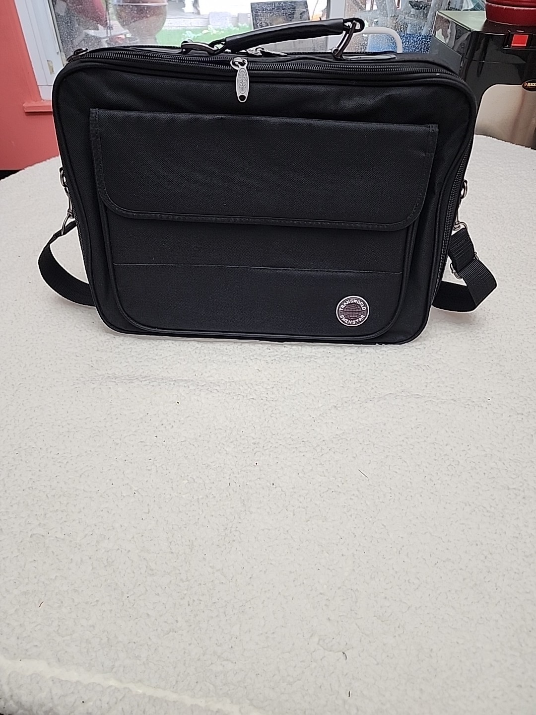 Transworld Swinstar Laptop documents, Black Briefcase Bag Laptop 17″×13″×3″