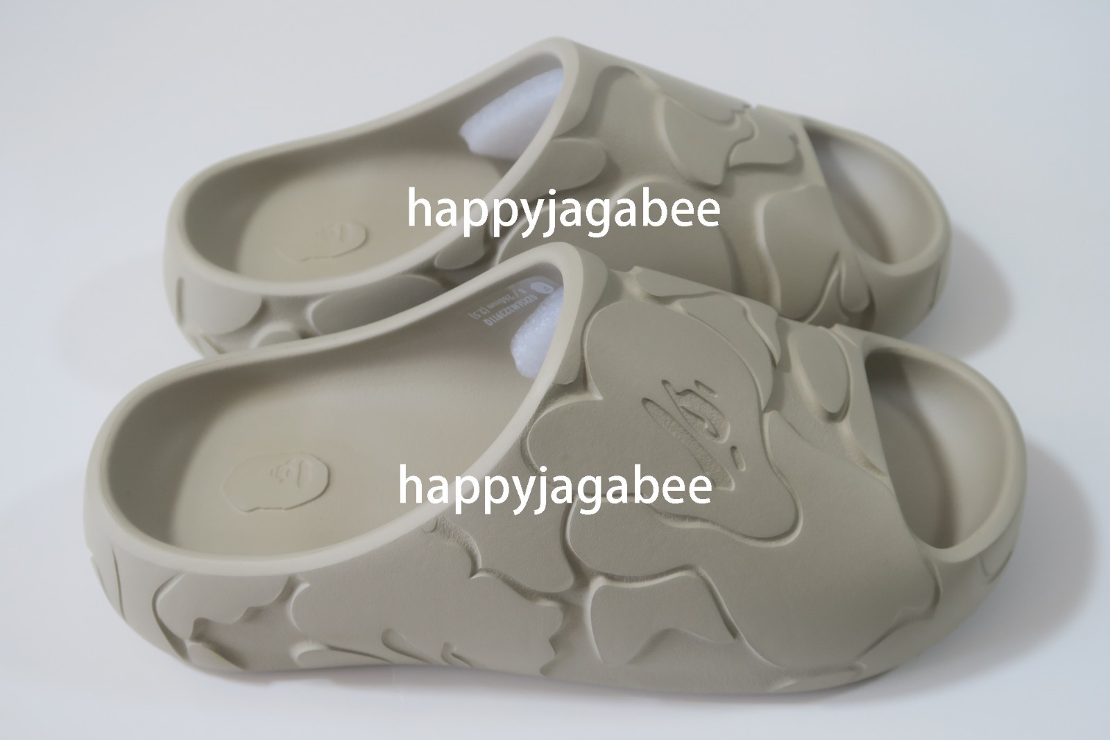 * A BATHING APE Men’s Footwear BAPE SLIDE #1 Black / Beige 1M30191323