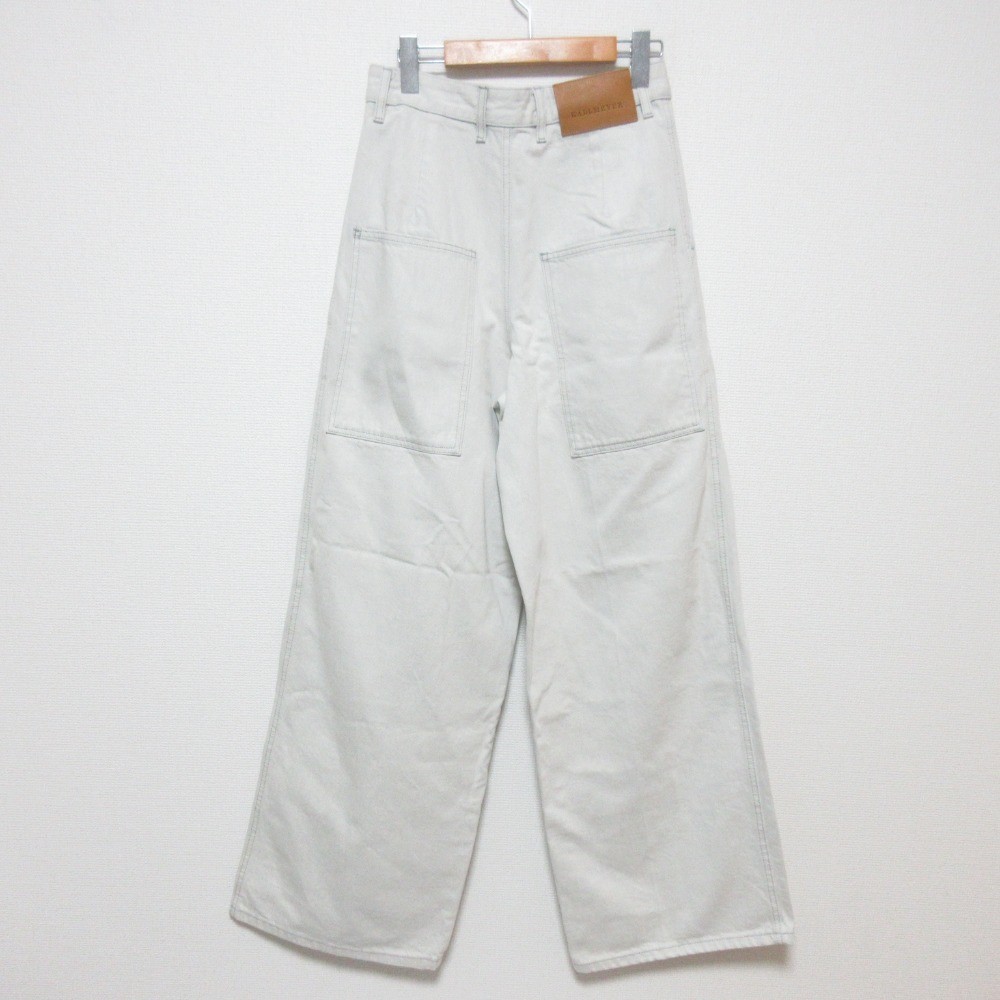 24SS KALLMEYER Deep Pocket Wide Denim Pants 24030923000110 W2 White Women USED