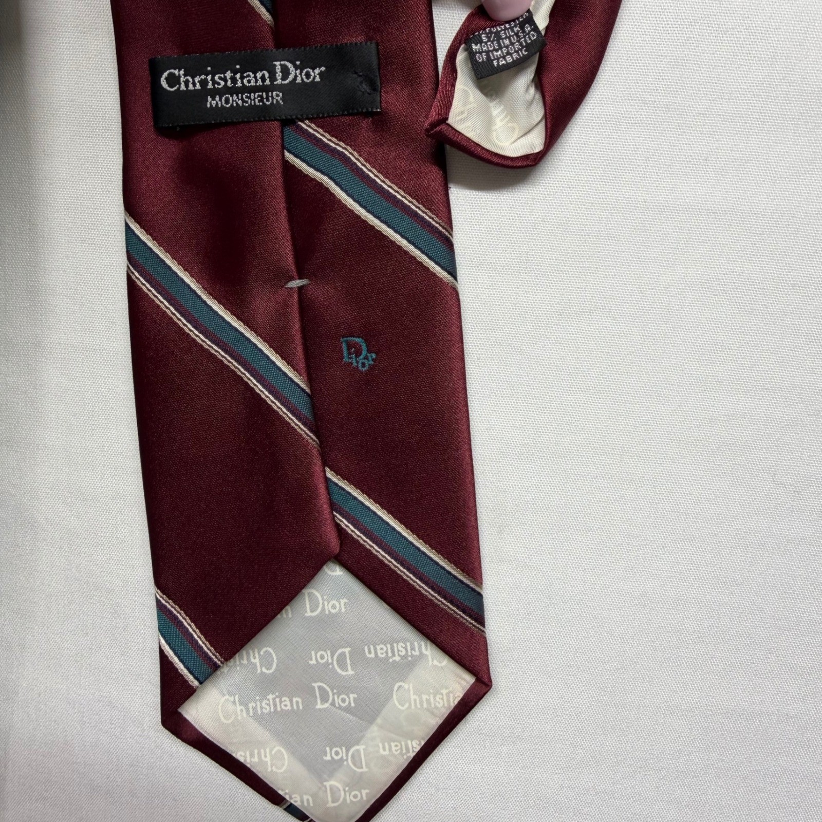 Designer Silk Tie Lot Dior Monsieur Joseph Michael Tommy Hilfiger Italy 3pc