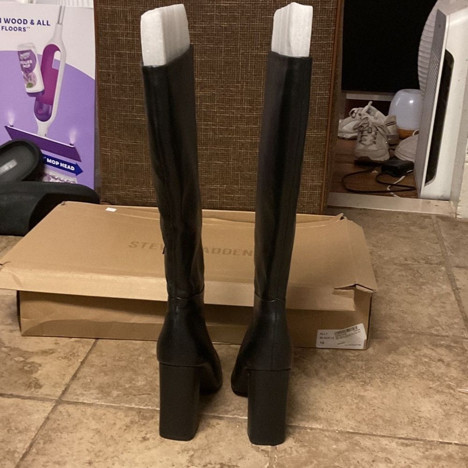 Steve Madden Black Heeled Boots