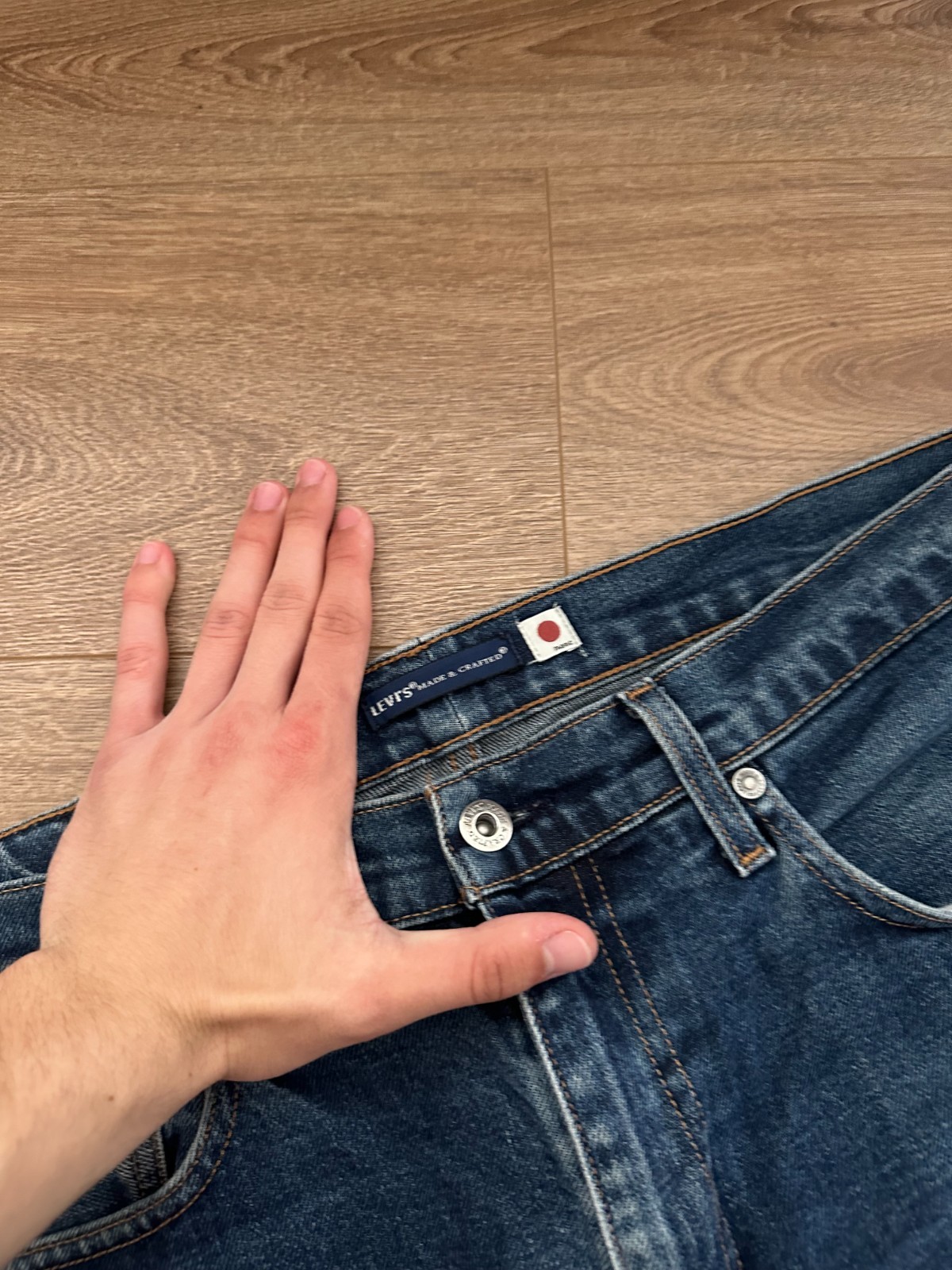 Levis 502 Taper Crafted Japan Selvedge Jeans Men Size 36×32