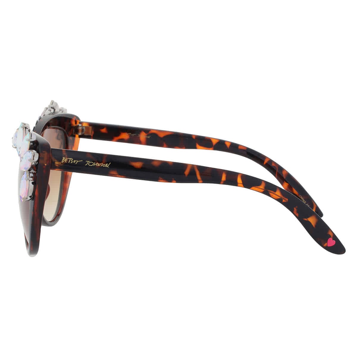 Betsey Johnson Brown Cat Eye Ladies Sunglasses BJ889127TORT TORBRN
