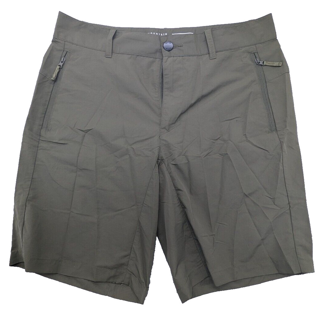 Mountain Hardwear Shorts Men’s 32W 9″ Green Wicking Hiking UPF 50+