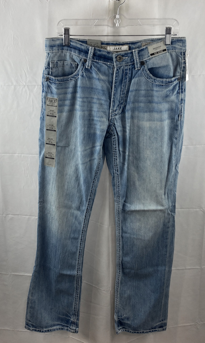 NWT BKE Men’s Light Blue Wash Straight Jean 30R