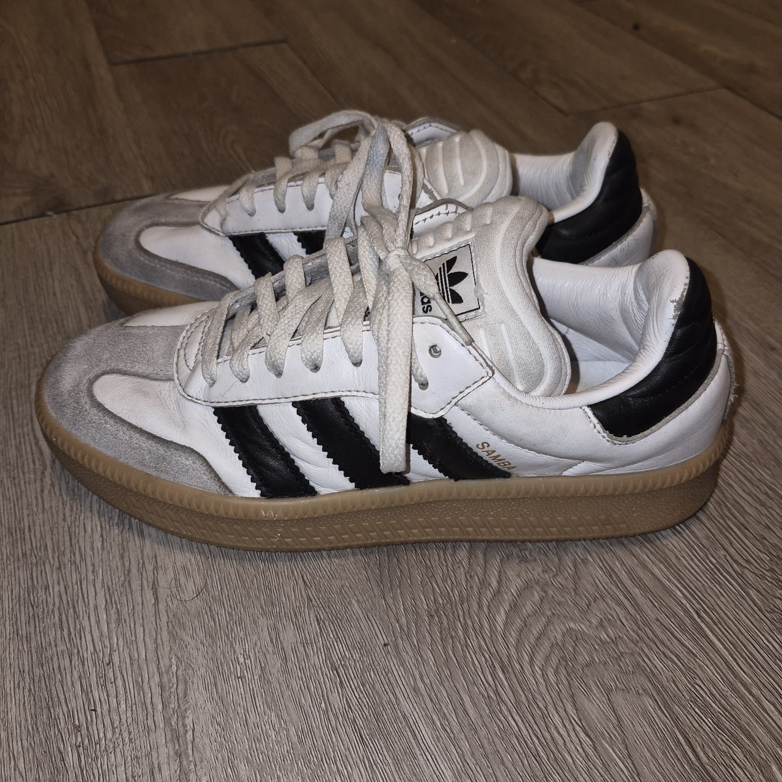 adidas samba xlg white black gum