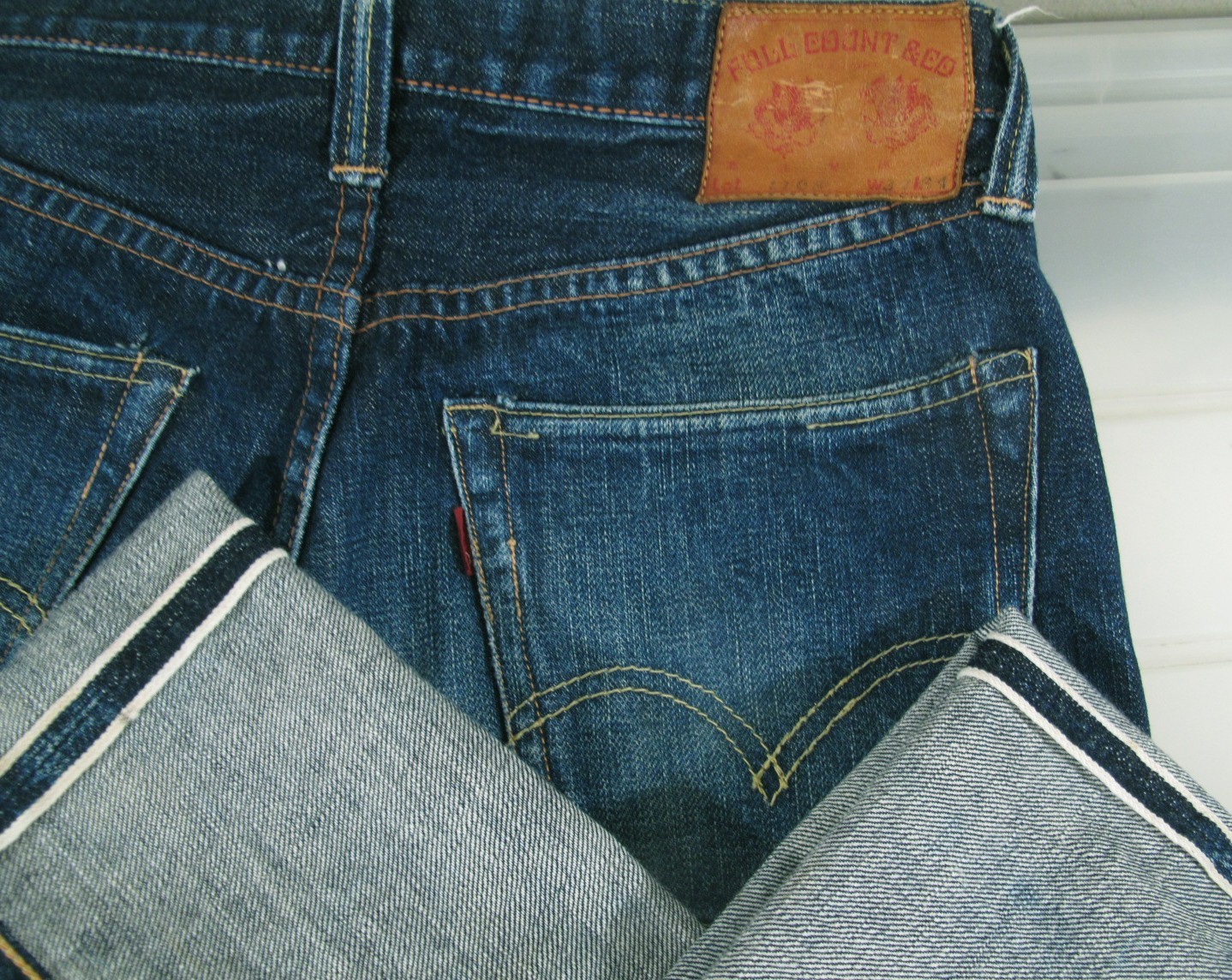 HOT VTG Men’s FULL COUNT @ L108 OSAKA 5 SELVEDGE JAPAN Jeans 27 x34 (*Fit 26×29)
