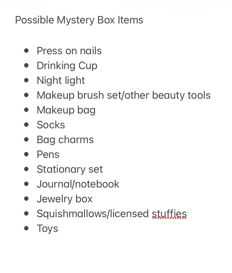 Mystery Surprise Box Assorted/Random Items
