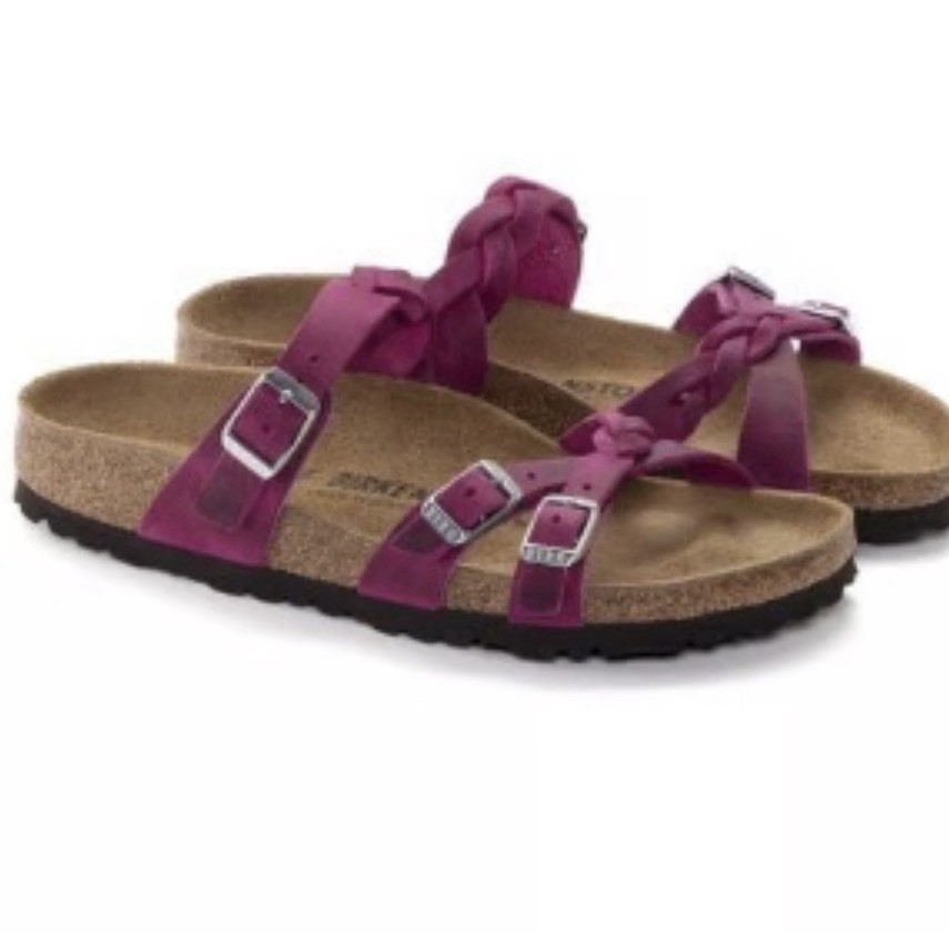 Birkenstock Franca Sandal – Dark Fuchsia- EU 39 Women USA 8.5 -9