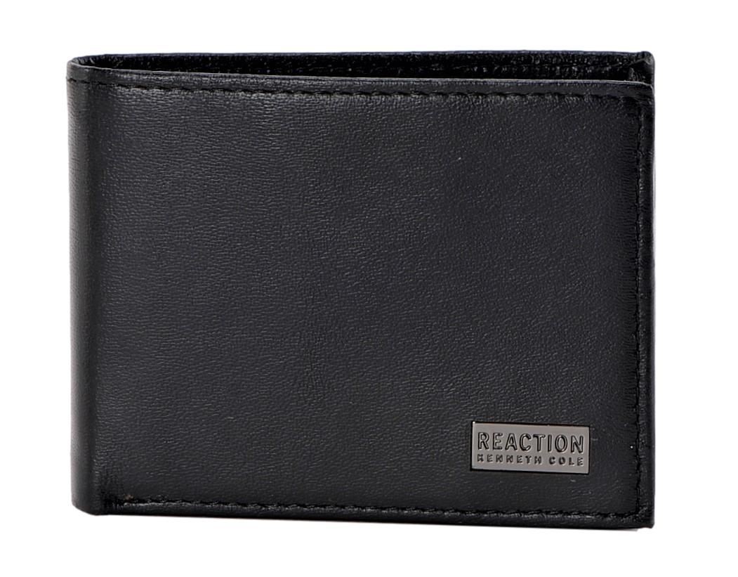 Kenneth Cole REACTION Men’s RFID Protection Leather Bifold Wallet Black