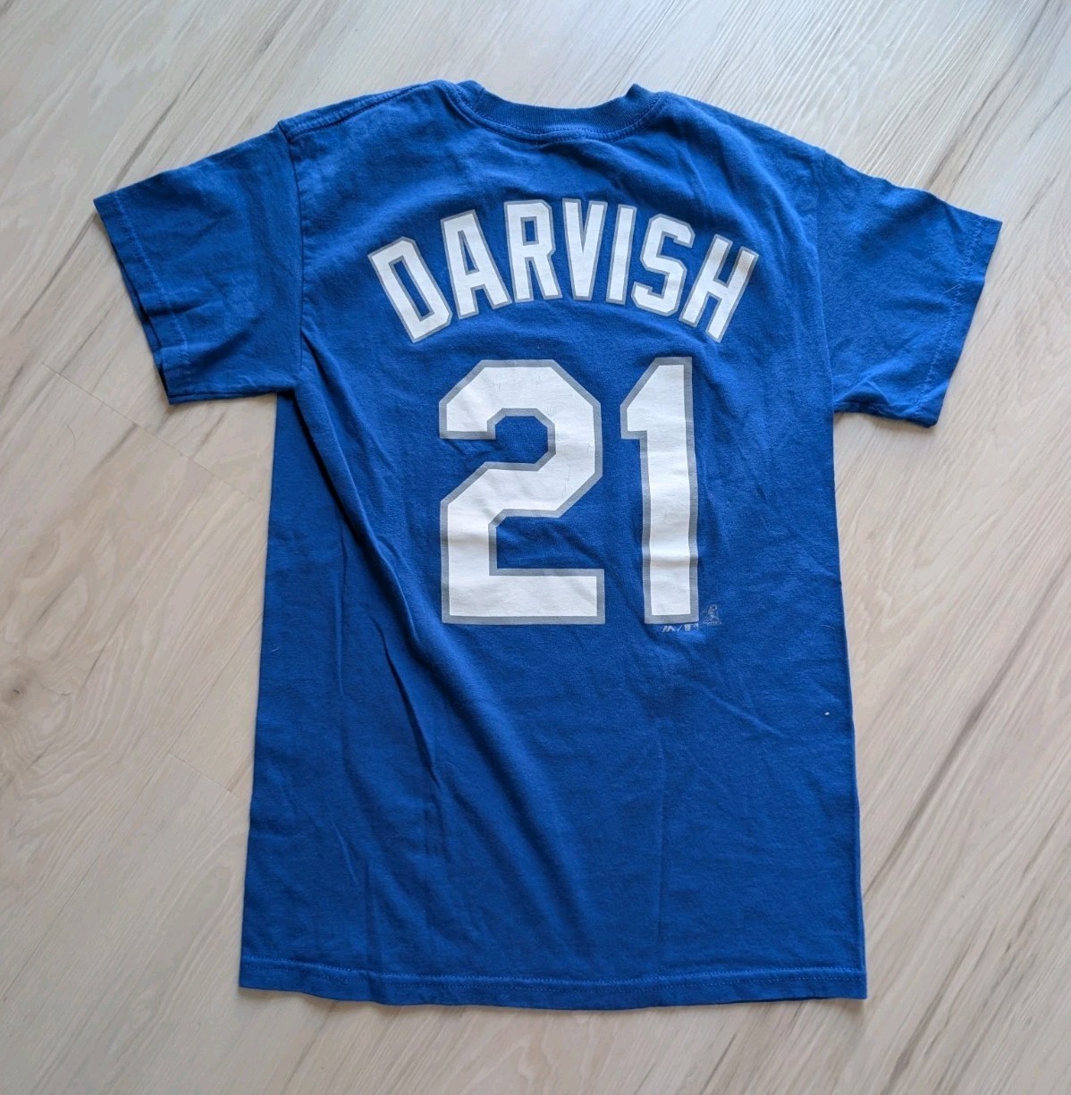 Los Angeles Dodgers # 12 T-Shirt Men’s Size Small Blue Majestic Yu Darvish Mlb