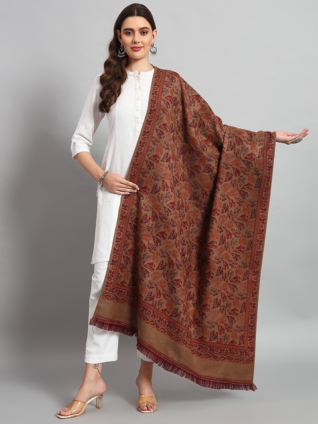 Women’s 100% Cashmere Pashmina Oversized Paisley Blanket Wool Stole Shawl Wrap