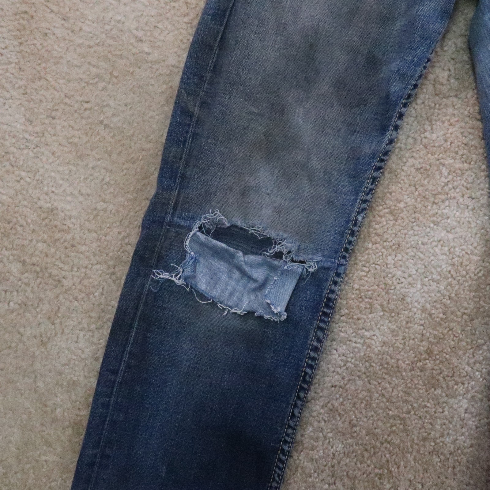 BKE Buckle Aiden Straight leg Jeans Men’s 28×32 Blue Stretch Denim Distressed