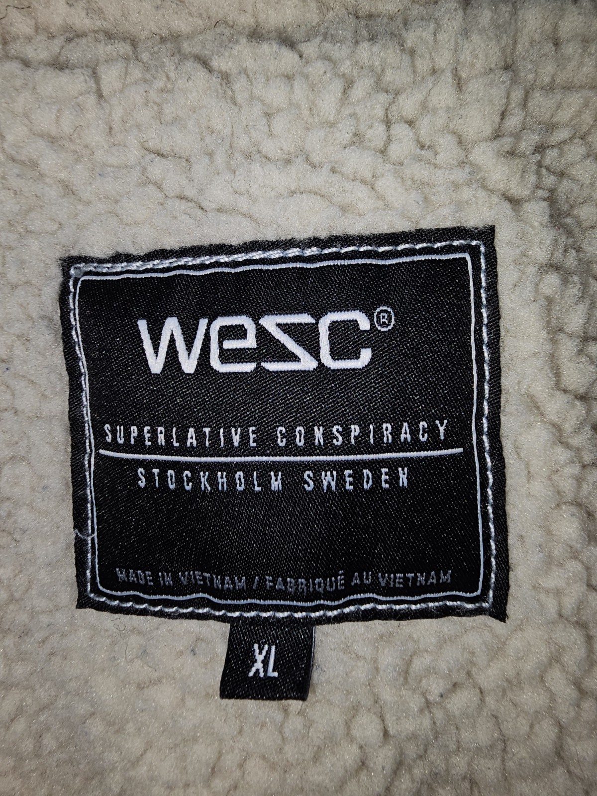 WESC Denim Men’s Jacket With Herpa Lining Size XL