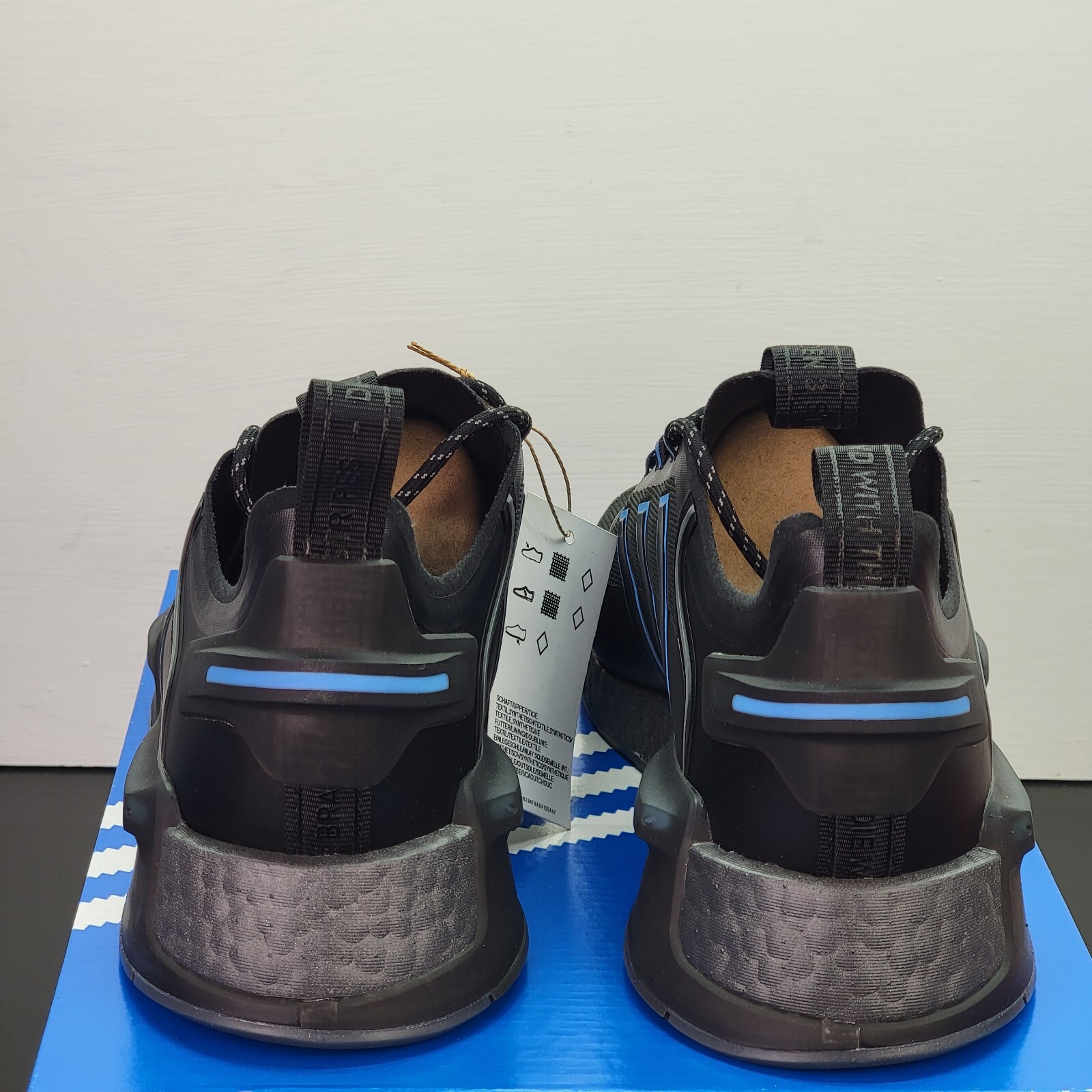 Adidas NMD V3 Boost Shoes Men’s Size 11 Black Blue Athletic Running Sneakers