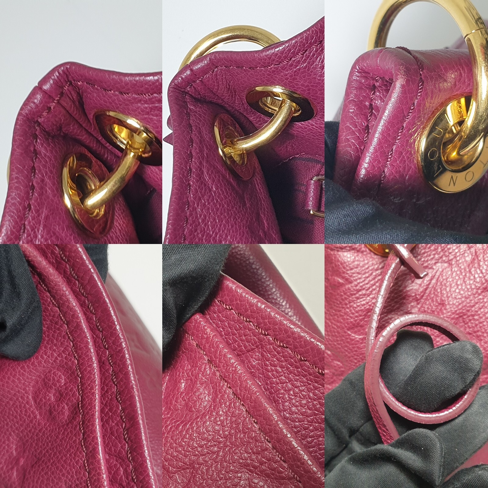 Authentic Louis Vuitton Artsy MM Empreinte M94047 Guaranteed With Dust Bag LF060