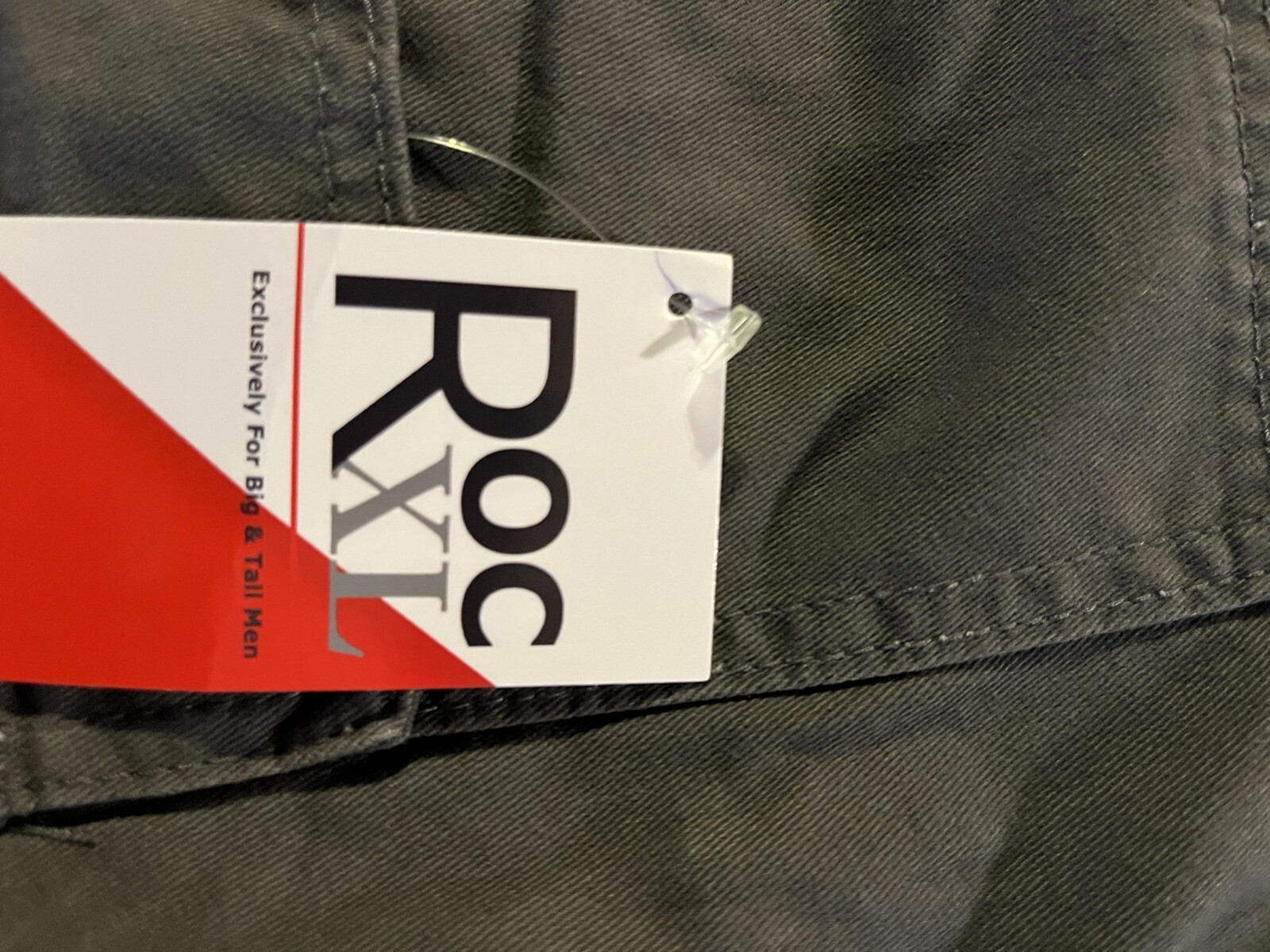 ROCXL Shorts Big & Tall Men’s Cargo Twill Gray Size 58 New NWT