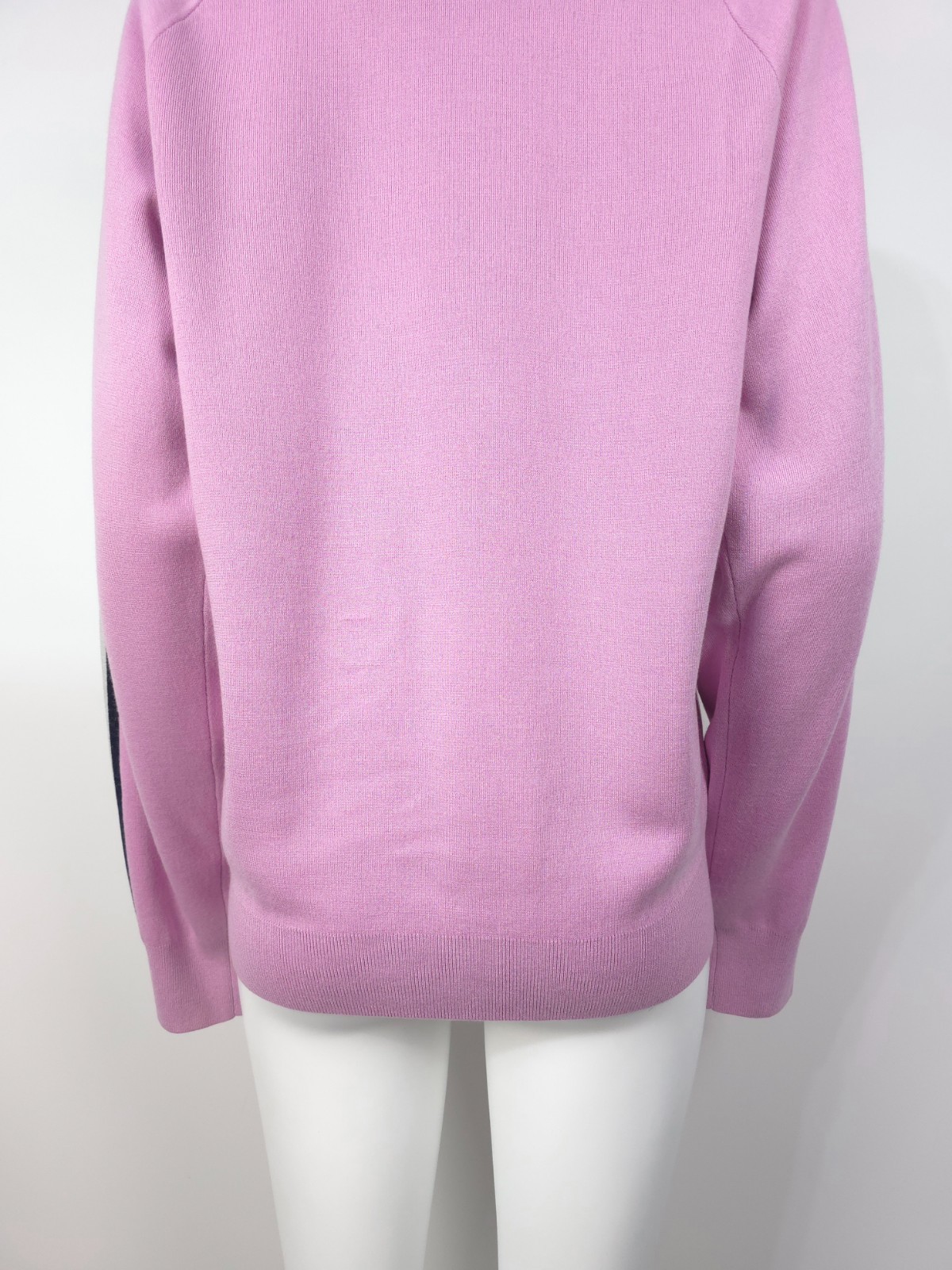 Olivia von Halle Women’s Sweater L Lilac Silk Cashmere Raglan Pullover