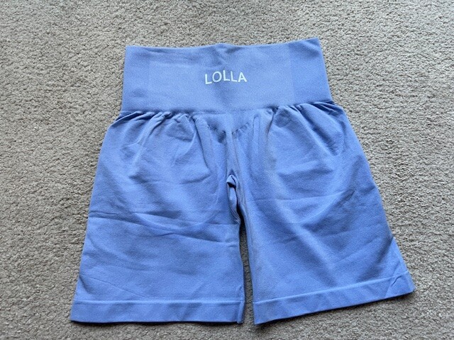 LOLLA Women’s High Waist Seamless Workout Shorts Butt Lifting Ruched Booty Smile