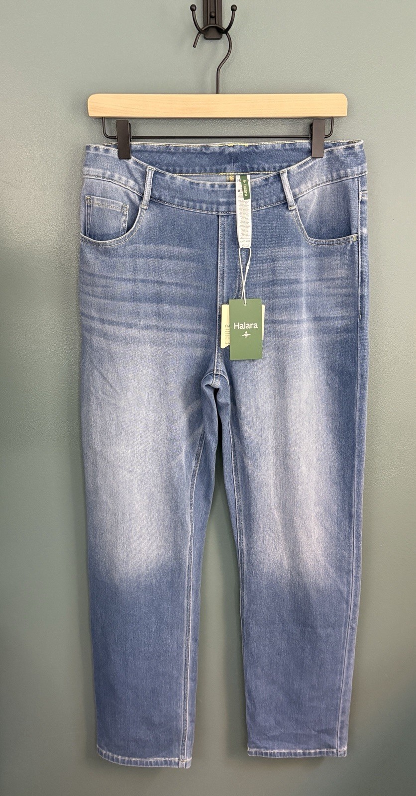 Halara NWT Flex Women’s High Waisted Straight Leg Casual Jeans Size Large