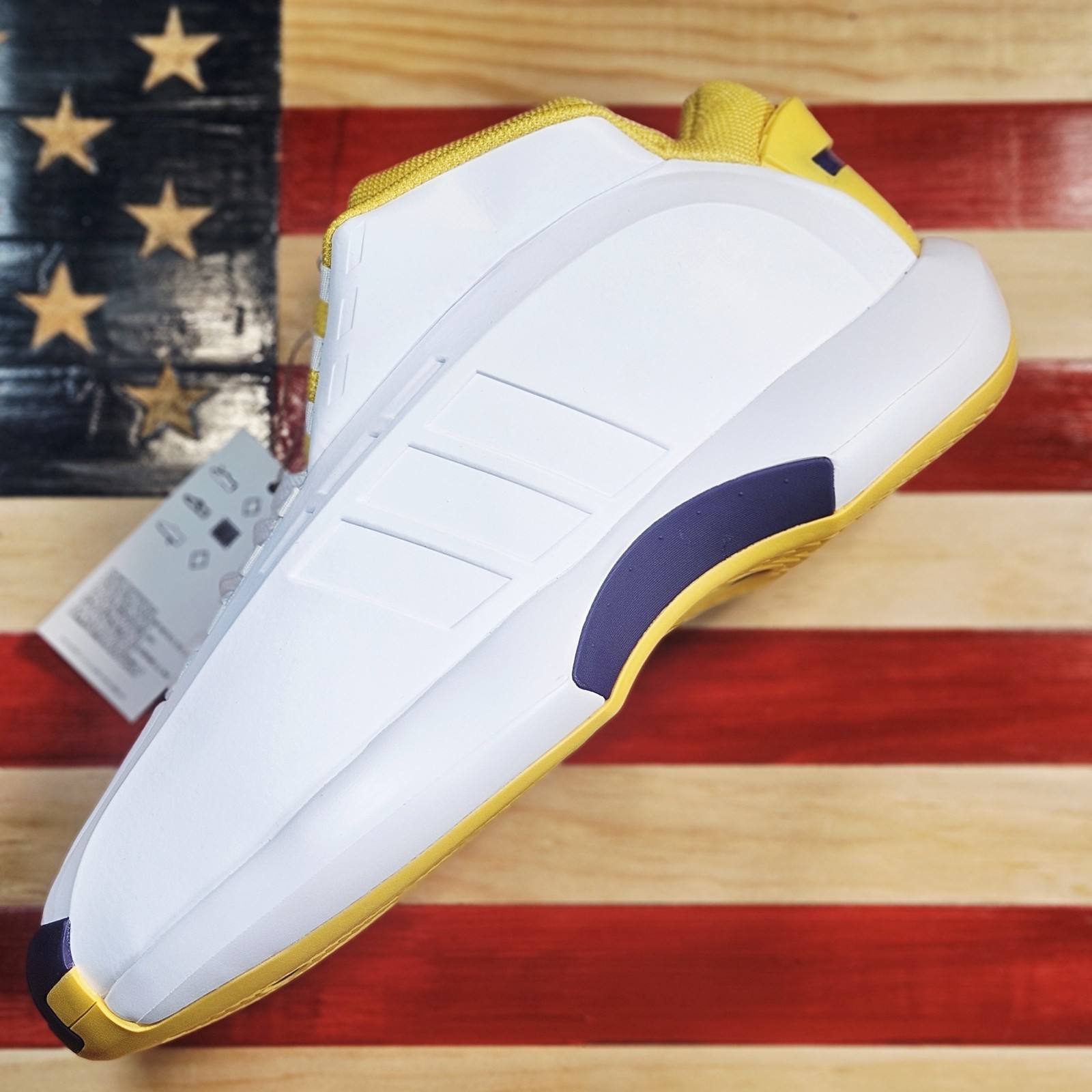 Adidas KOBE Crazy 1 Lakers HOME White/Gold/Purple Basketball Shoe [GY8947] Men’s