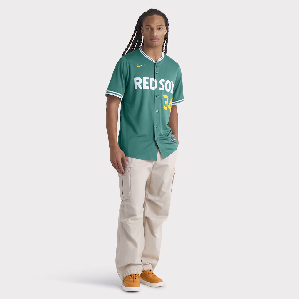 Nike David Ortiz City Connect Boston Red Sox Limited Jersey Mens Green Monster