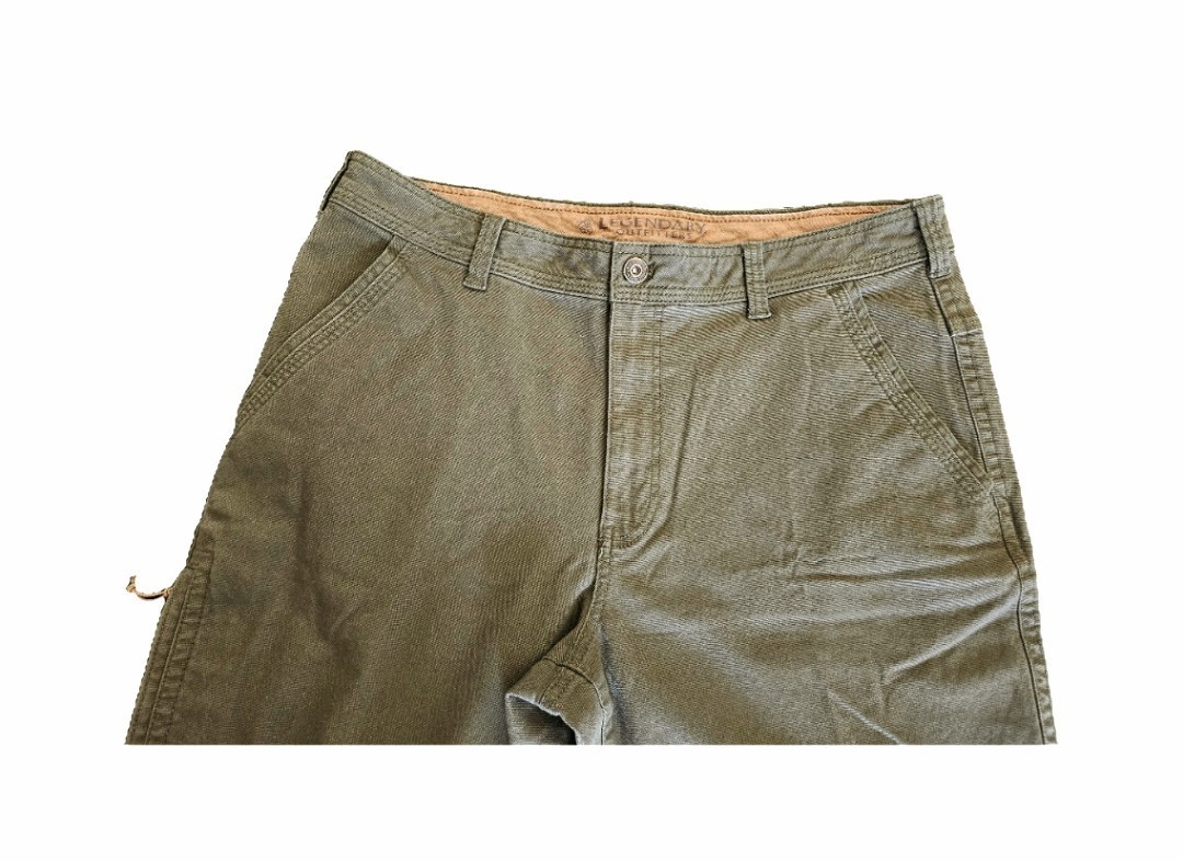 Mens Legendary Outfitters Pants Heavy Duty Canvas Green Sz 38×30