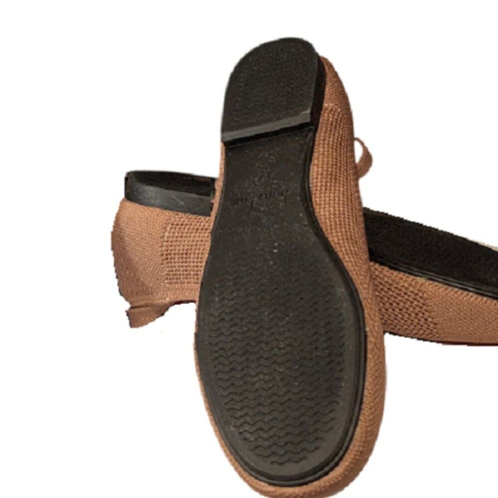 Burudani Womens Beige Knit Mary Jane Ankle Strap Flat Heel Shoes Size 7 NWT NWOB