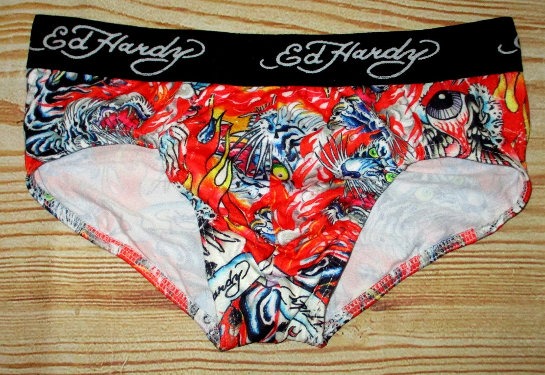 MENS ED HARDY PERFORMANCE LOW RISE BRIEF SIZE S (28/30)