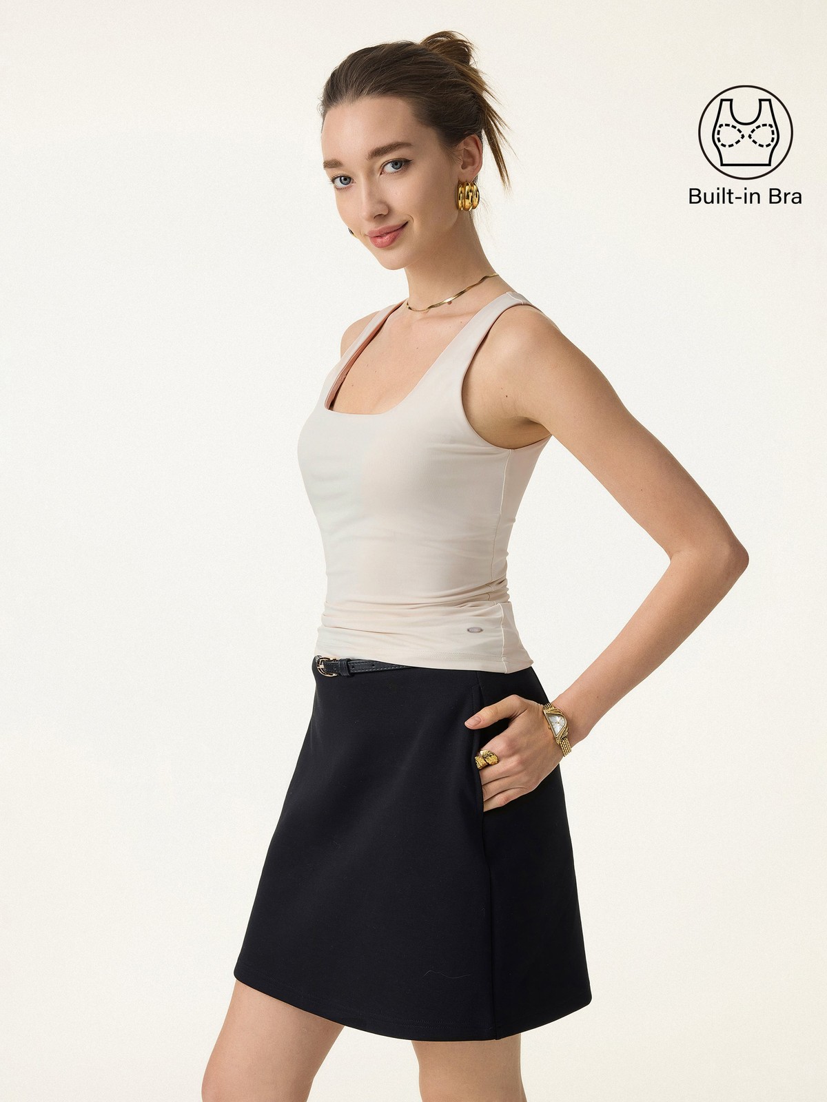OGL Cooling Back Smoothing Bra Tank Women Summer Essential Top