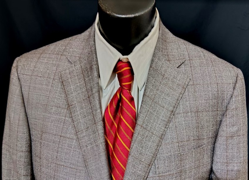 Samuelsohn Suit 44R Current Gray Plaid NWT Dual Vents