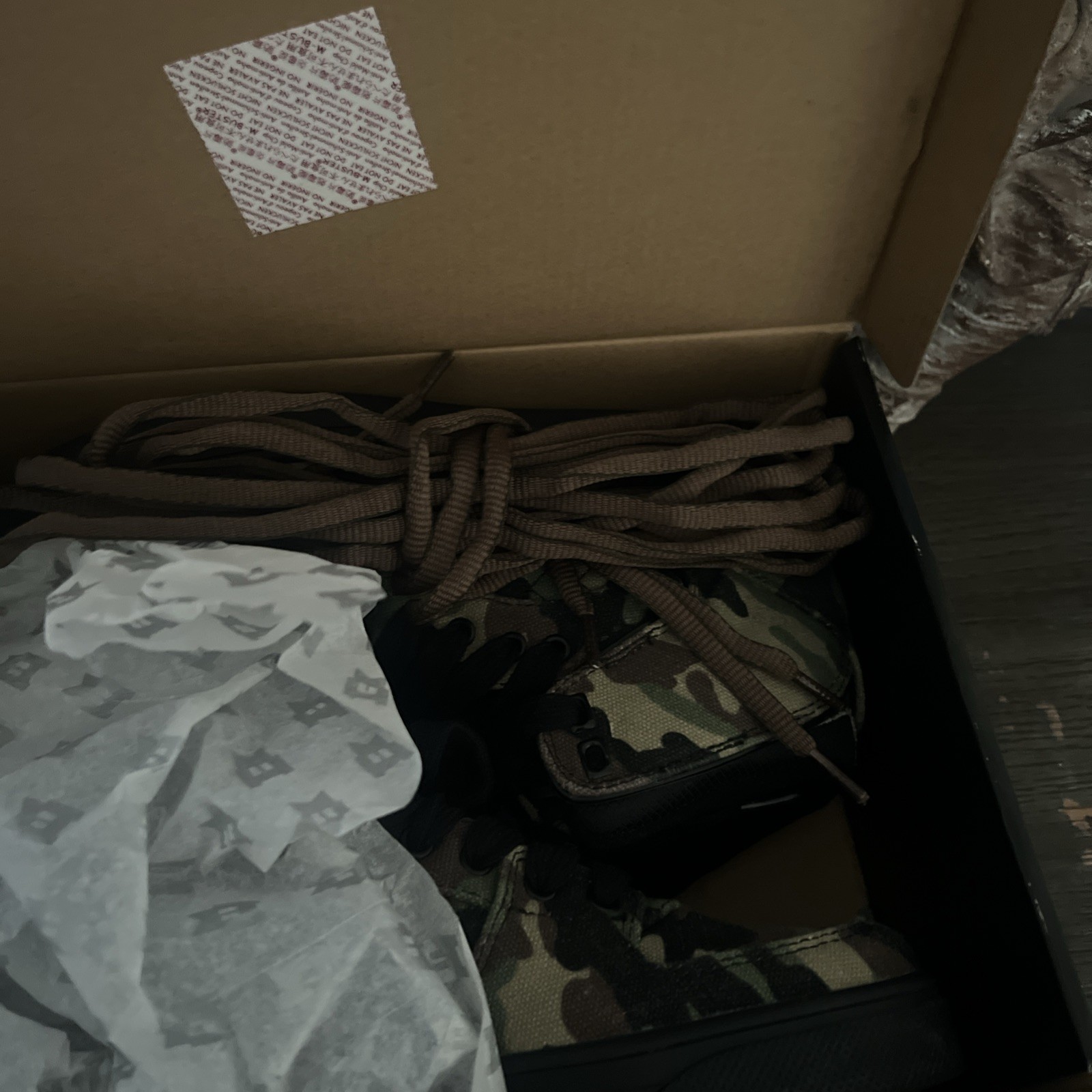 Slik Shoes Kash Limited Edition High Top bomber Camo 7.5