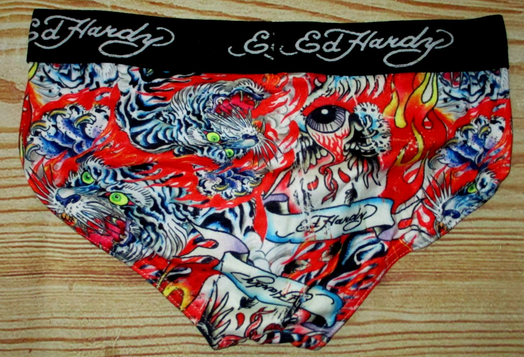 MENS ED HARDY PERFORMANCE LOW RISE BRIEF SIZE S (28/30)