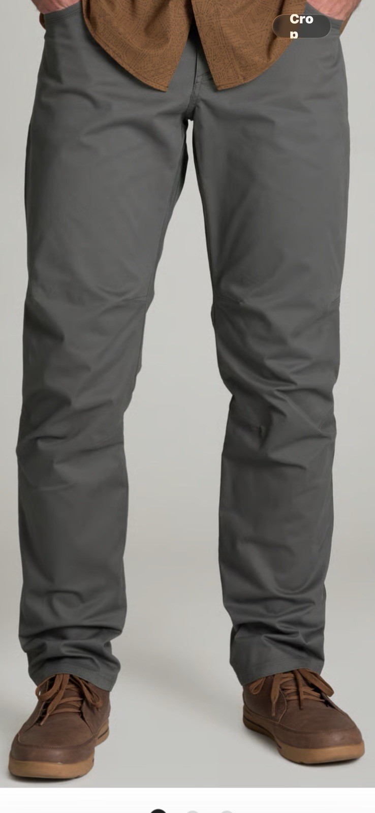 KUHL Pants 34×34 Gray Rydr Lite Work Hiking Outdoor Canvas Cotton (D)