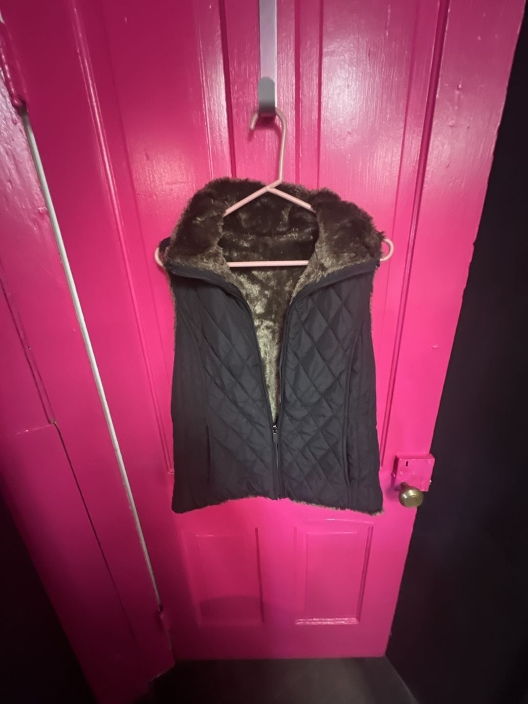 Weatherproof Women’s Reversible Quilted Faux Fur Lined Vest