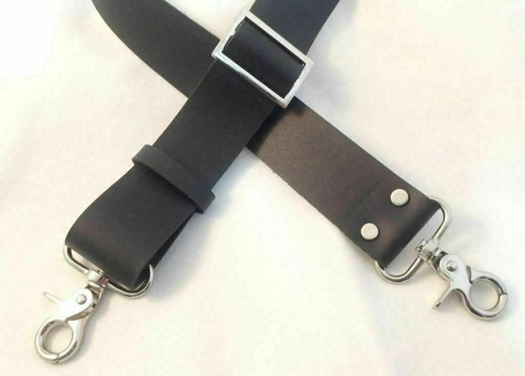 1.5″ Quality Leather Adjustable Convertible Slide Cross Body Bag Strap 3 Colors