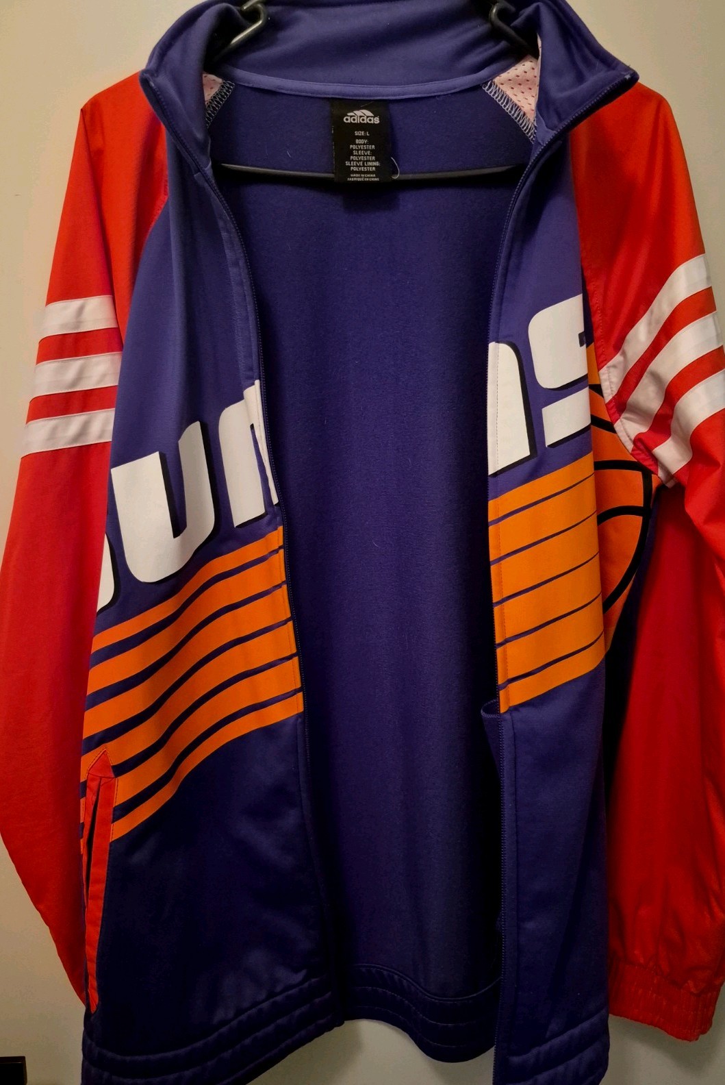 🔥Adidas Pheonix Suns Retro Throwback Vibe Warm-Up Track Jacket -Mens Large🔥