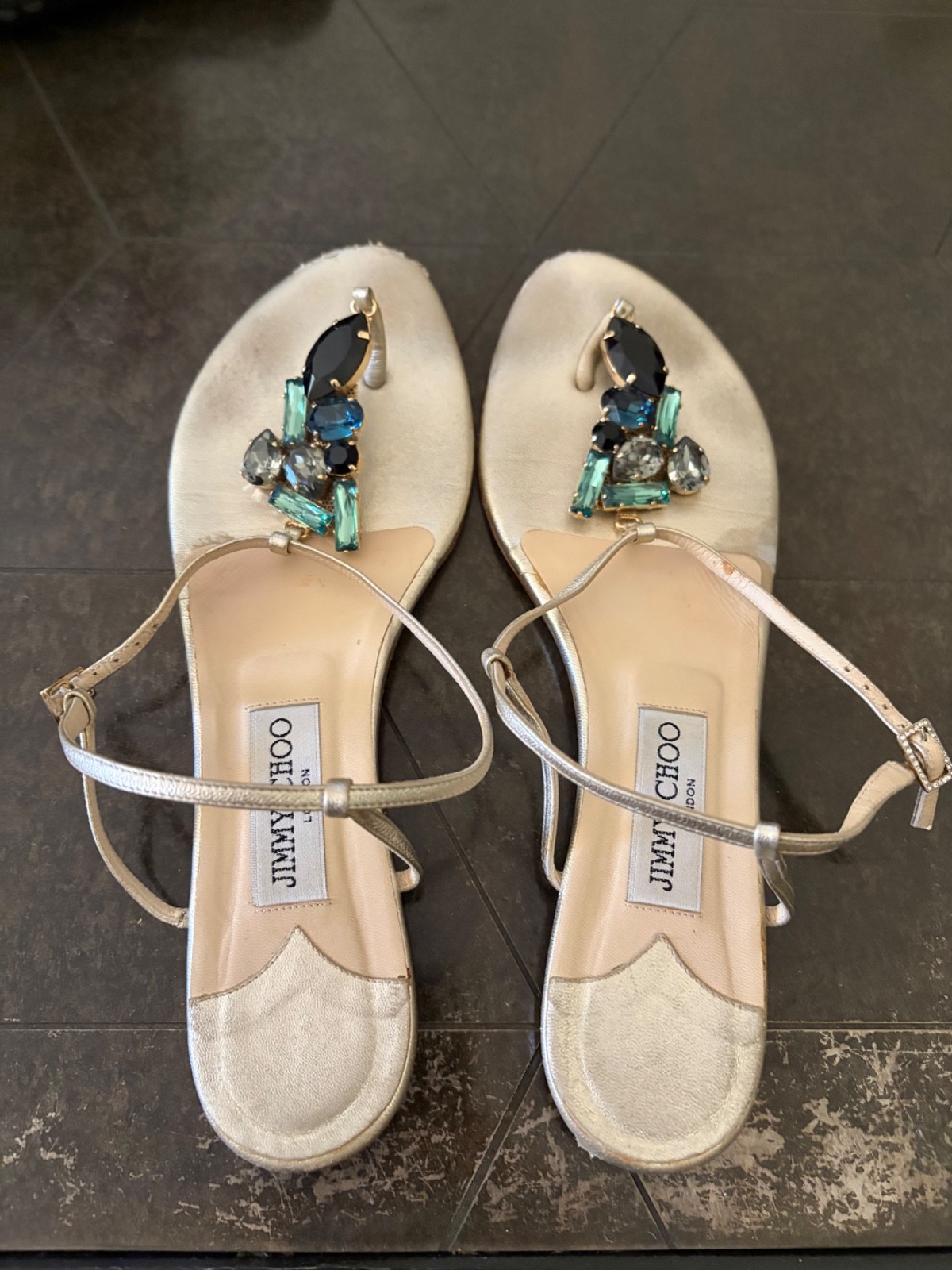 Jimmy Choo London Gemstone Sandals