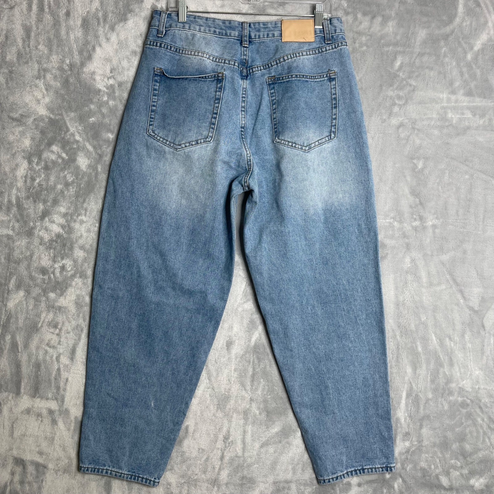 Blue Savvy High Rise Slouchy Mom Fit Baggy Tapered Jeans Womens 13 31 Blue