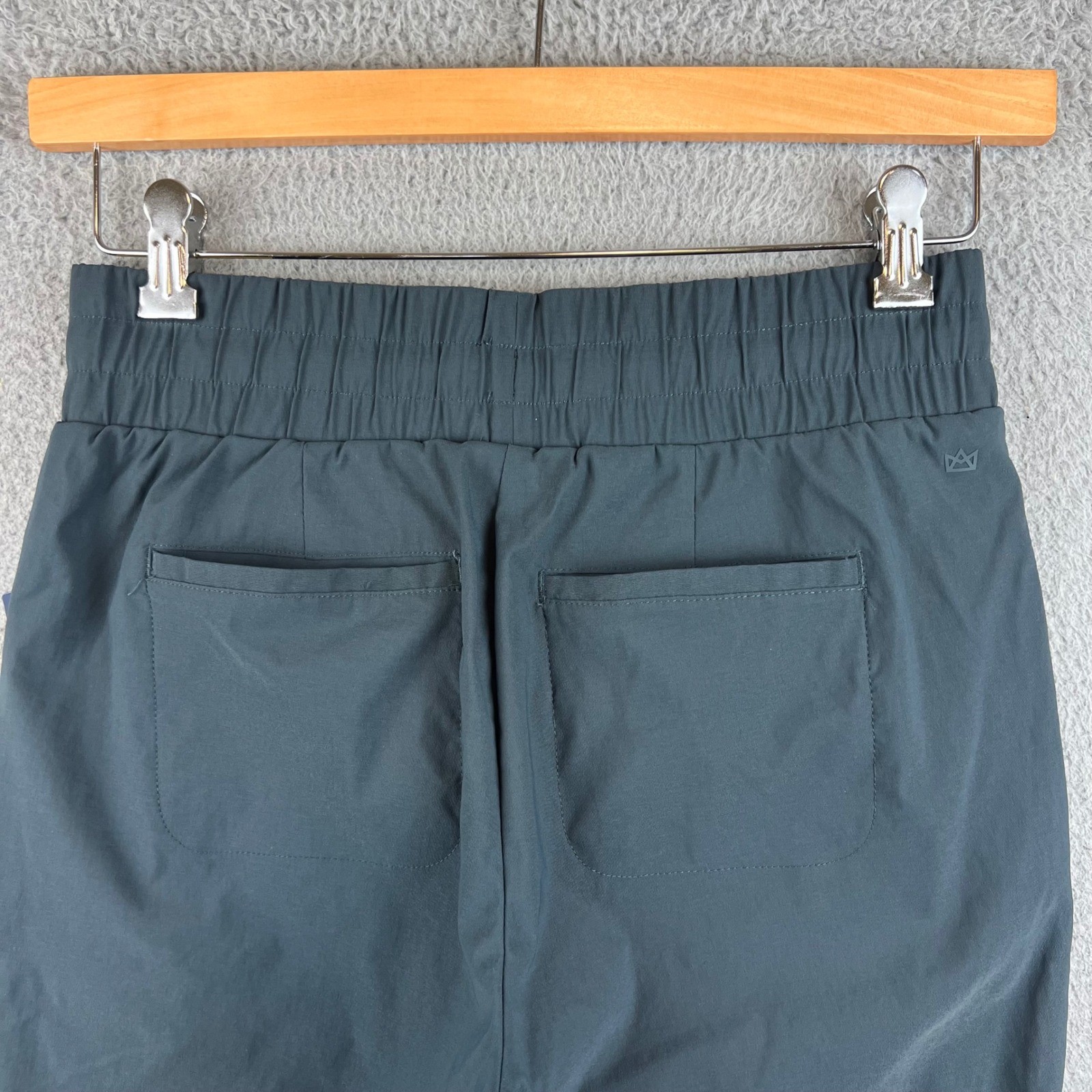 NWT Modern Ambition Womens High-Rise Stretch Pant Recycled Nylon Gray Small